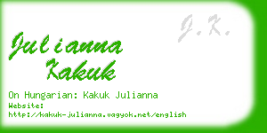 julianna kakuk business card